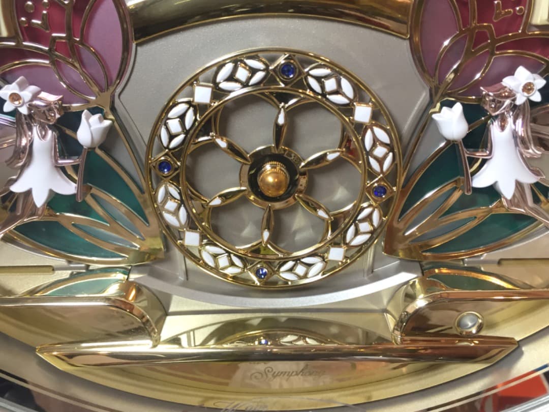 ○[超美品] セイコー ウェーブシンフォニー 電波からくり掛け時計 RE567G