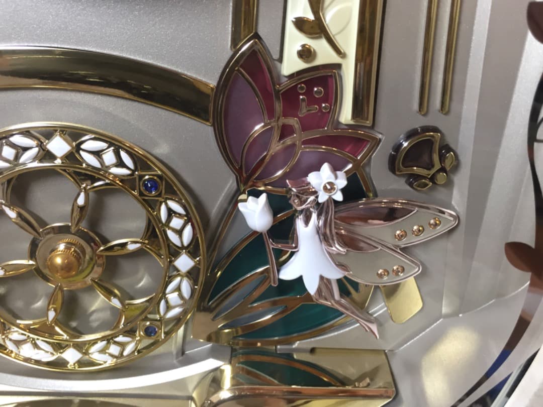 ○[超美品] セイコー ウェーブシンフォニー 電波からくり掛け時計 RE567G