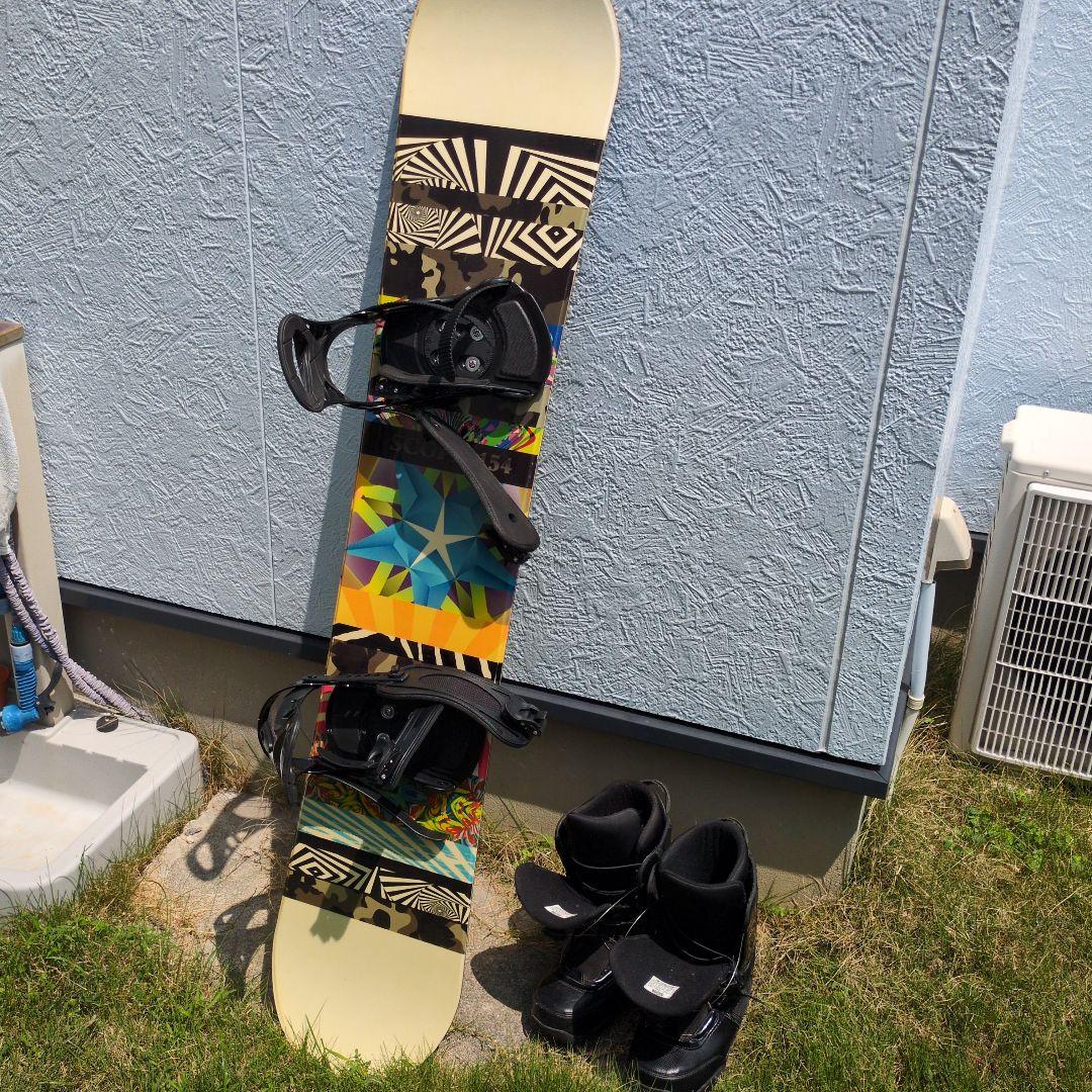 スノーボード　3点セット　Apocalyps（板、ビンディング、ブーツ28cm）
