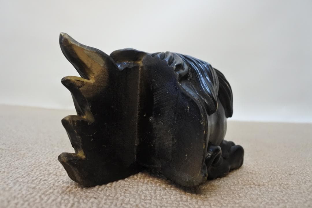 限定値下　【収集品】彫り物　寺院　彫刻　塔婆立　左　獅子　16個入　1021
