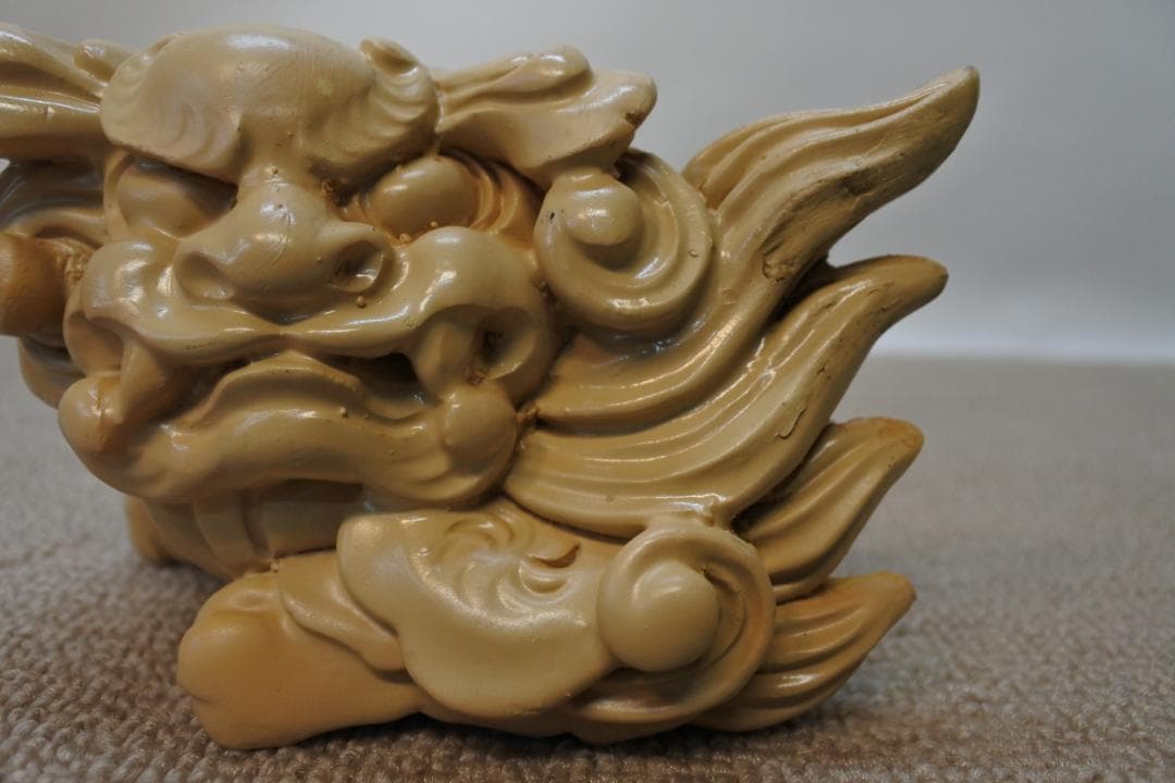 限定値下　【収集品】彫り物　寺院　彫刻　塔婆立　左　獅子　16個入　1021