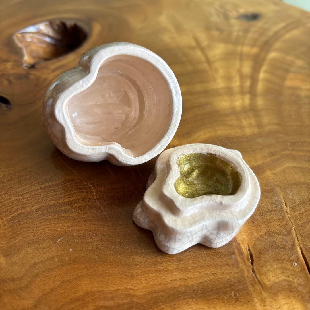 干支香合 卯年 「玉兎」桂楽造 楽焼 茶道具 共箱