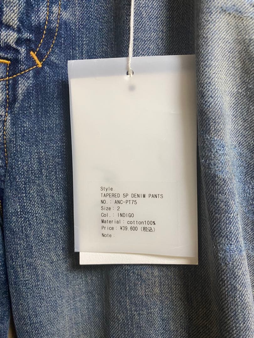 桃*郎様 ANCELLM TAPERED 5P DENIM PANTS 新品未使