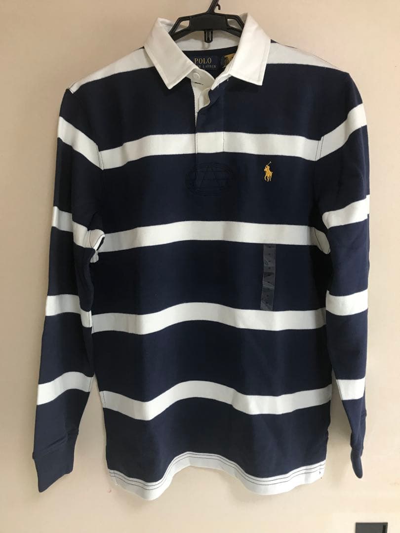Polo Ralph Lauren ⭐️新品ラガーシャツ⭐️ネイビー/ホワイト