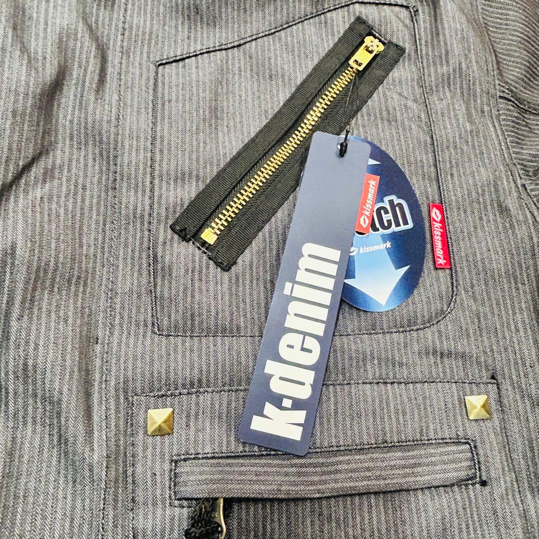 【新品】kissmarkキスマーク スノーウェア デニム つなぎオーバーオール