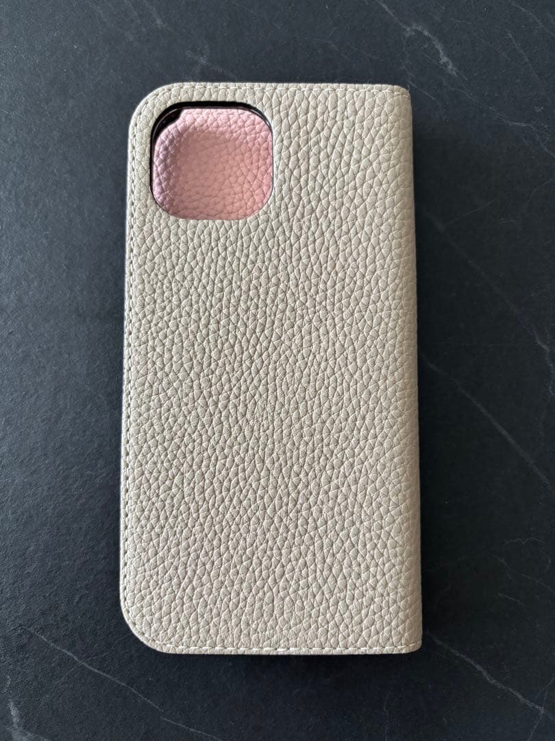 BONAVENTURA グレージュサクラ手帳型 iPhoneケース