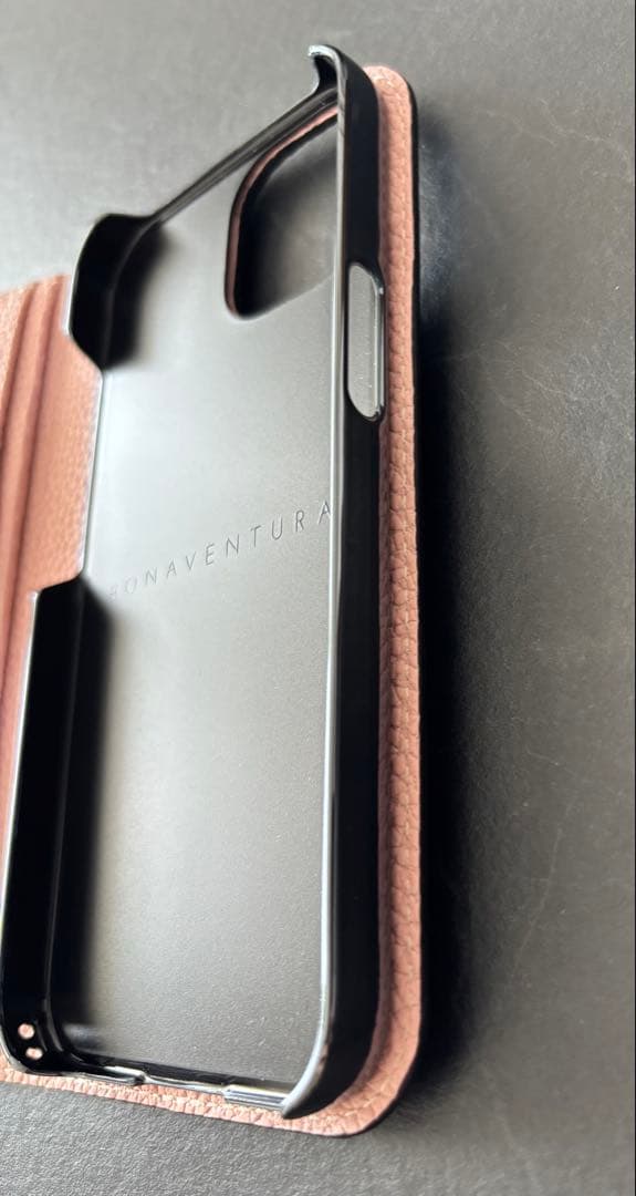 BONAVENTURA グレージュサクラ手帳型 iPhoneケース