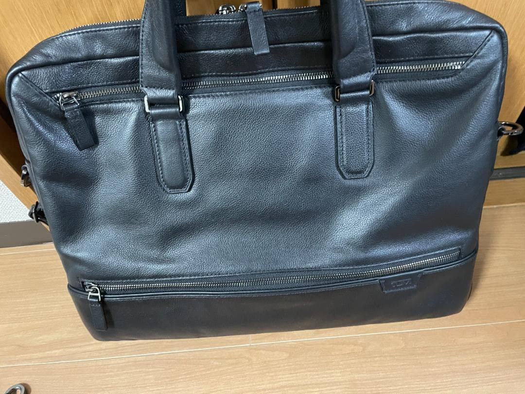 TUMI HARRISON トップジップブリーフ オールレザー ビジネスバッグ