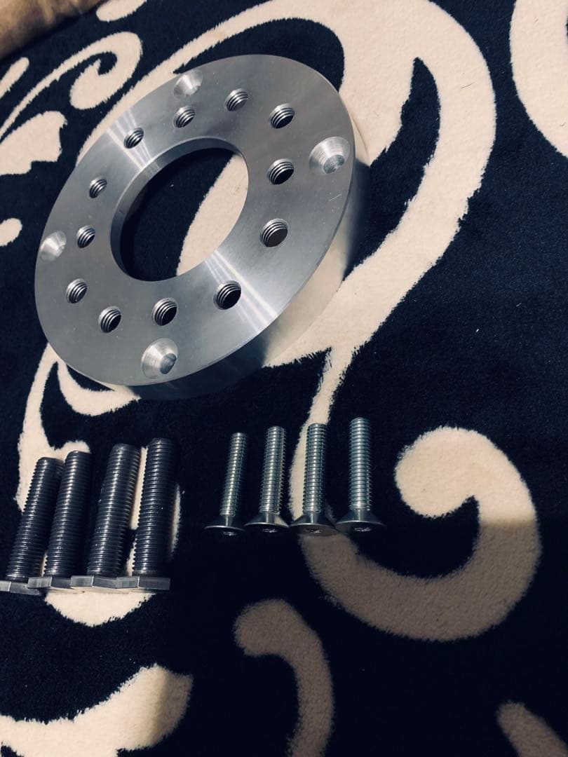 ズーマー　リアハブ変換スペーサー　ハブボルト仕様　マルチPCD 太足化