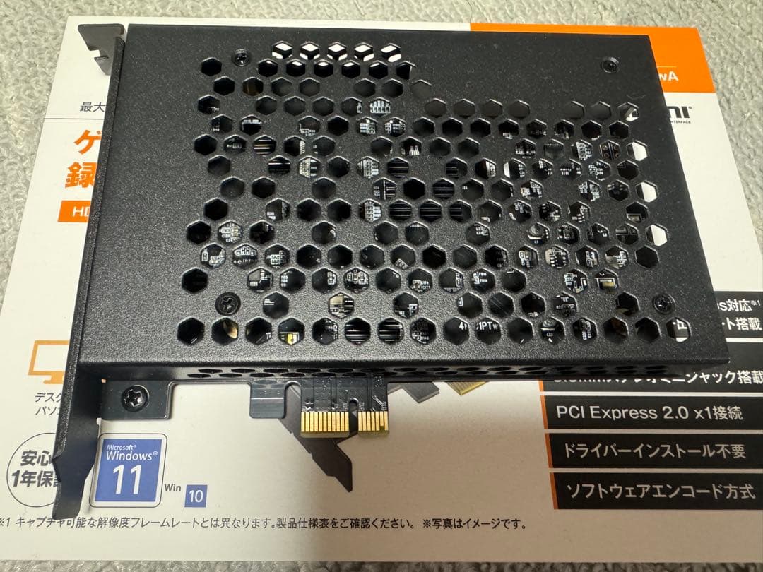 玄人志向 キャプチャーボード4K60fps パススルー対応