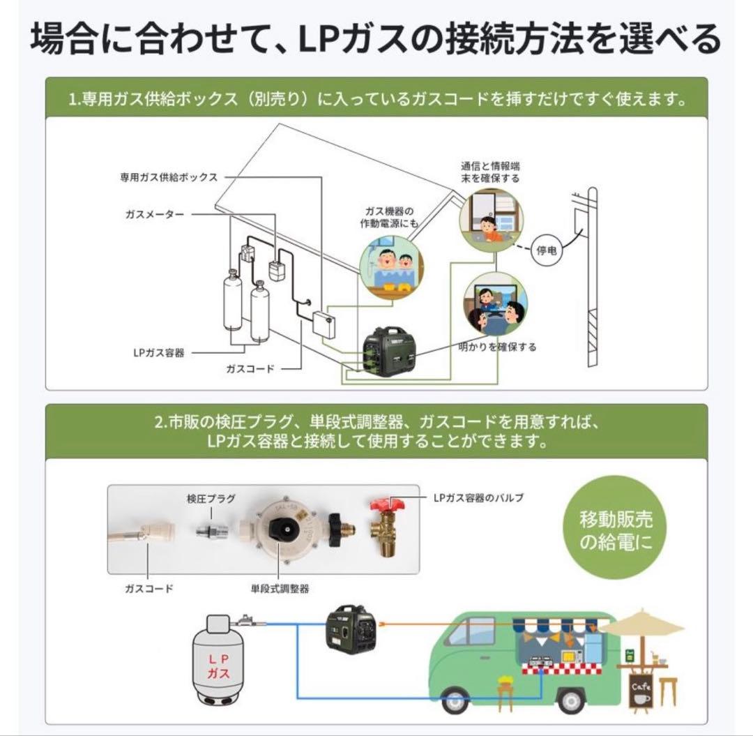 EENOUR インバーター発電機 DK3000iSDF 3.0kVA