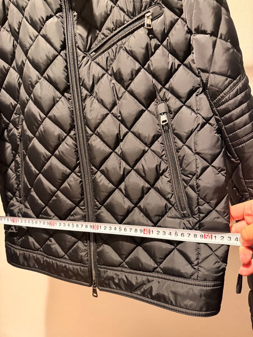 モンクレール BREITMAN ライダース ダウンジャケット 黒　サイズ 4