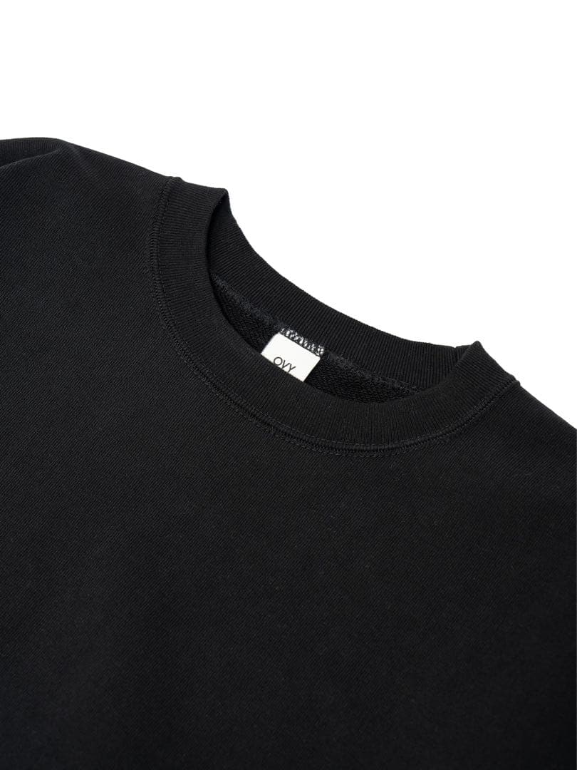 OVY Original Fabric Crew Neck Sweat 黒