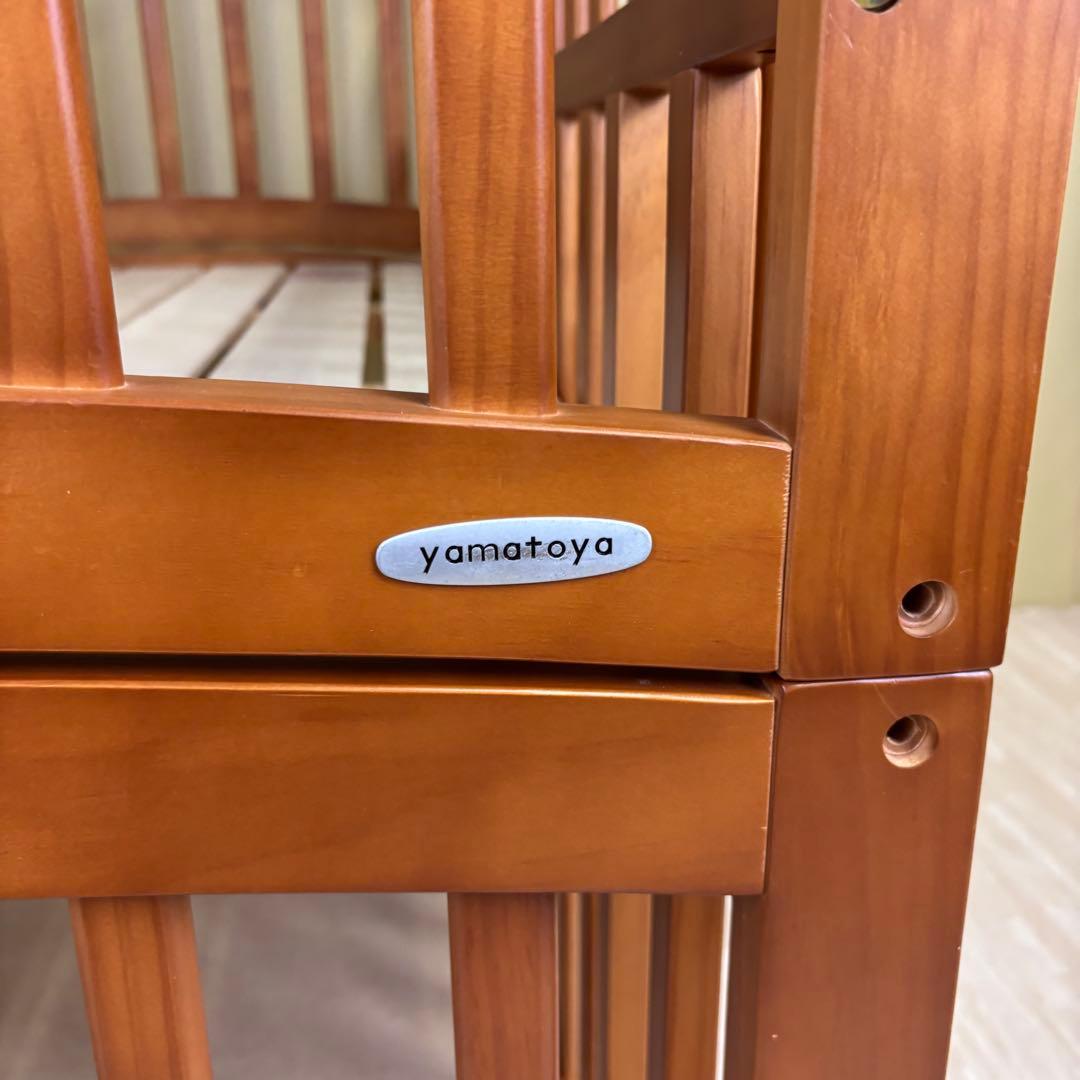 ☆除菌清掃済　☆美品☆　大和屋　エルユープレイペン　ベビーベッド＆２種類サークル