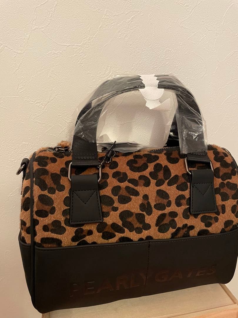 【新品未使用タグ付】PEARLY GATES レオパード柄カートバック