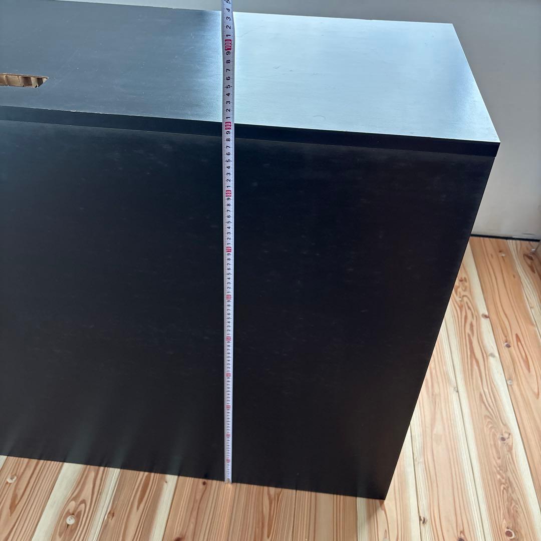 DJ機材用 黒の木製テーブル　ターンテーブル台　レジカウンター　中古