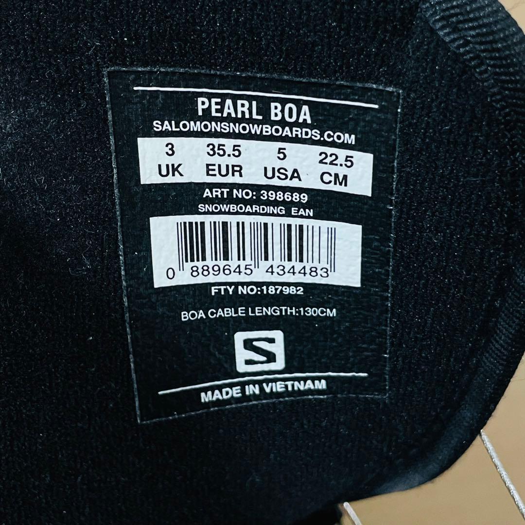 美品・SALOMON PEARL BOA スノーボード ブーツ 22.5cm
