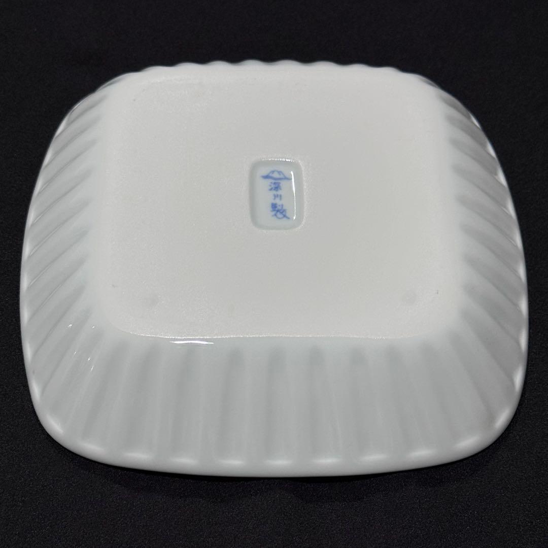 深川製磁　ブルーワイナリー　角大皿（一房　二房）　ペア　小付　葡萄