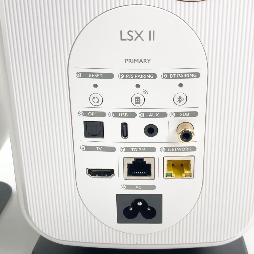 KEF LSX II ワイヤレススピーカー 極美品 C3リモコン 純正スタンド付