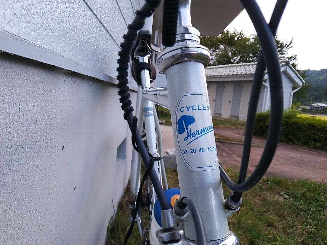 クロモリフレーム　C-C550　パールホワイト