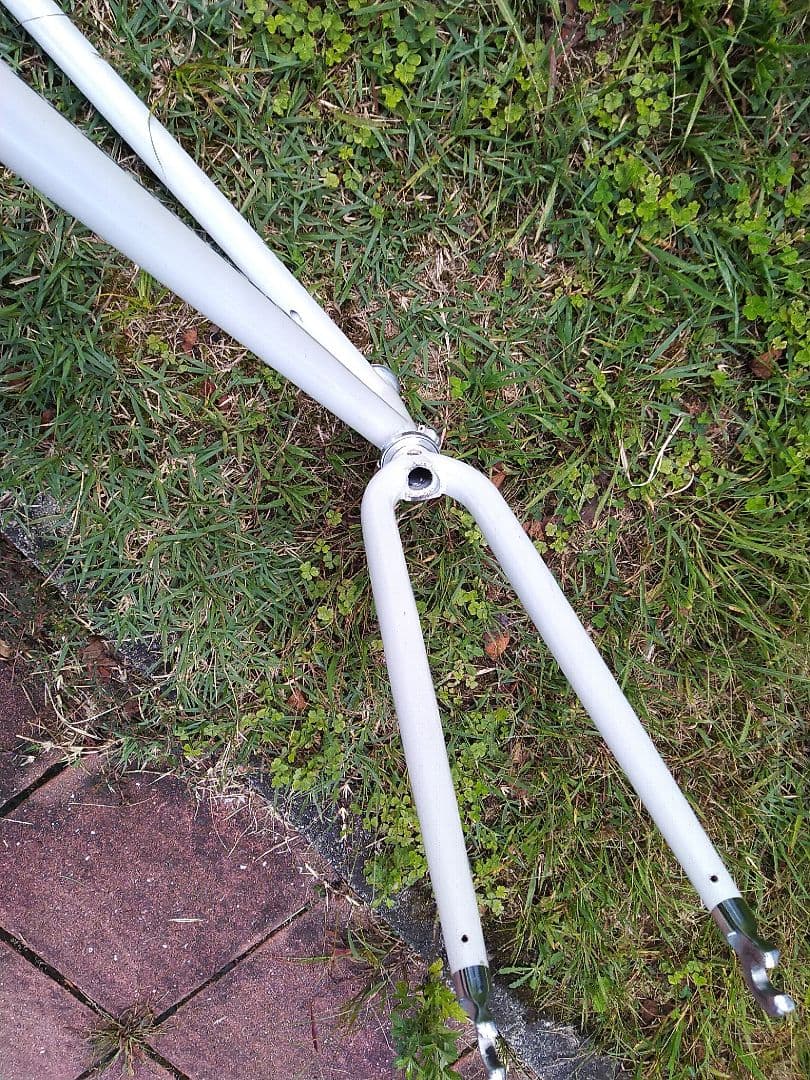 クロモリフレーム　C-C550　パールホワイト