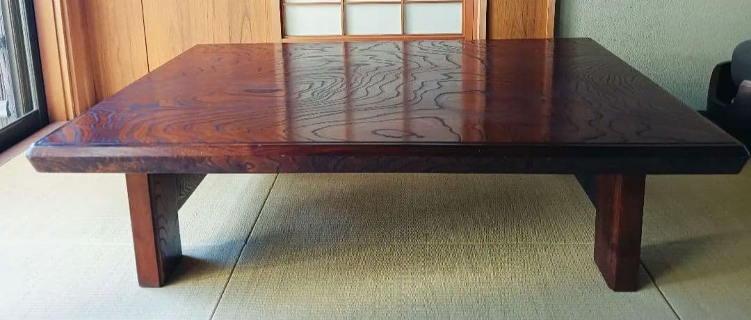 座卓　ちゃぶ台　素材不明　茶色
