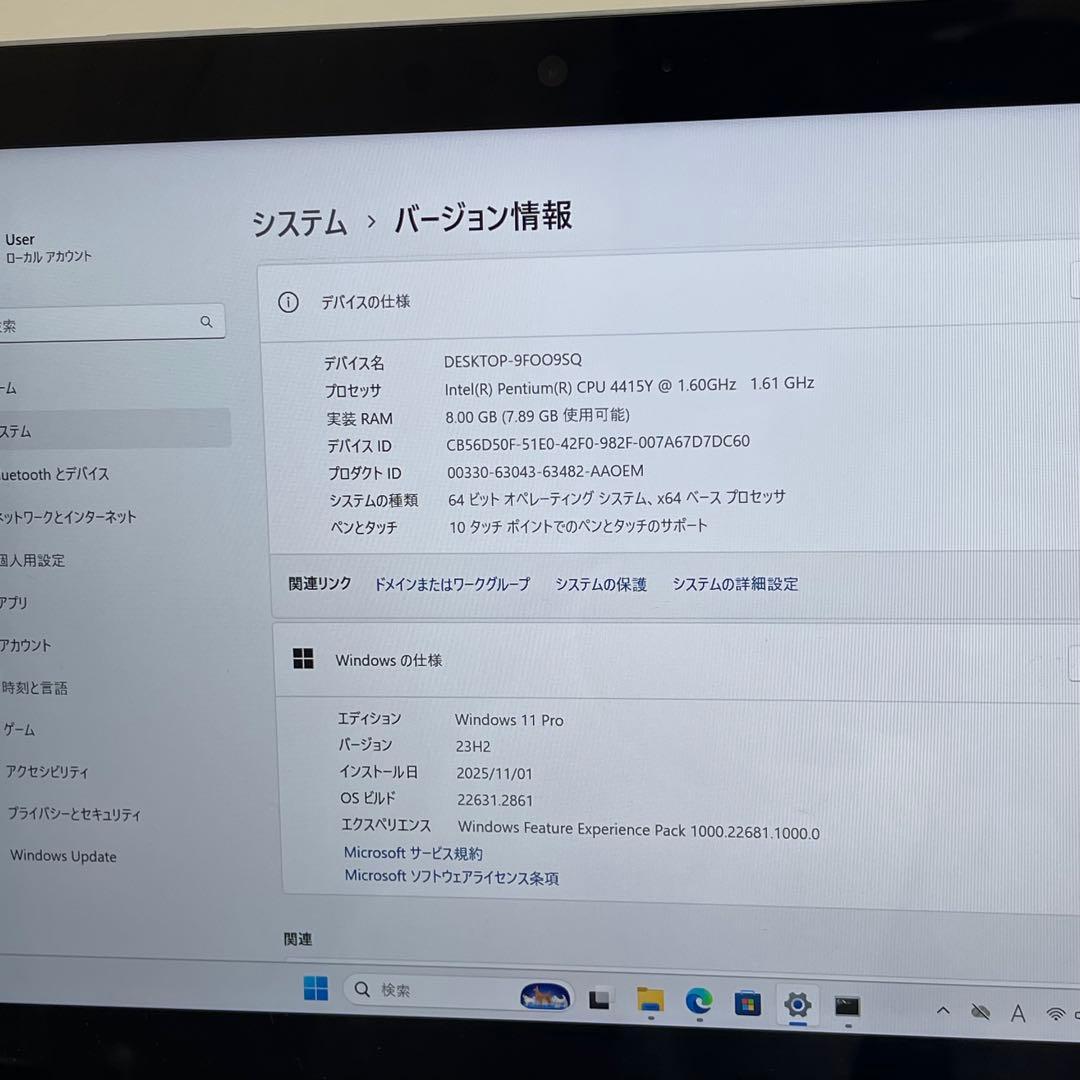 #399 Microsoft Surface Go 1824タブレット 8GB