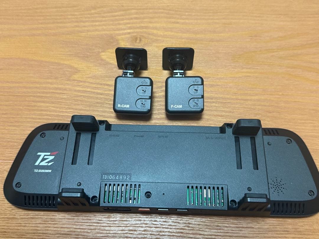 TZ-D209MW TZドライブレコーダー 前後カメラ