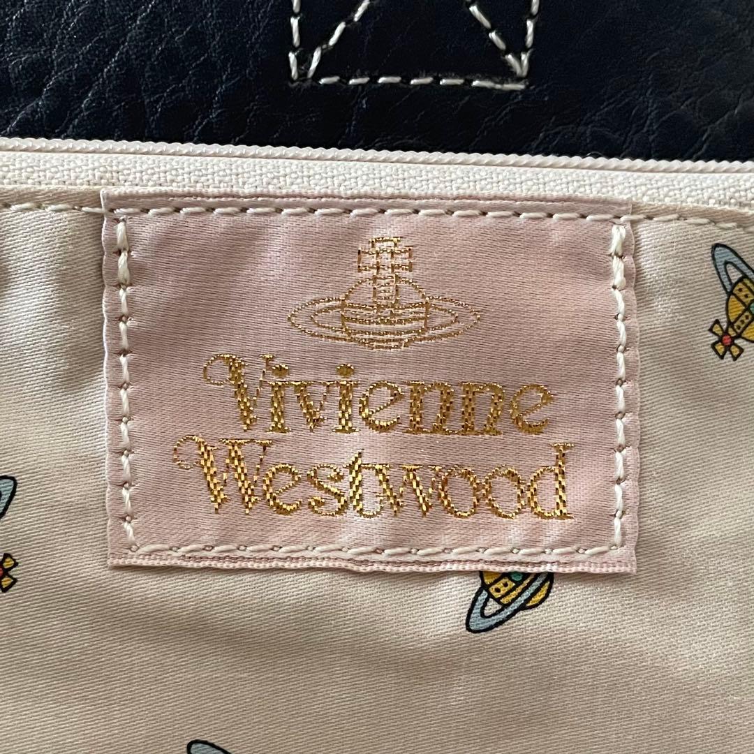 美品✨️Vivienne Westwood 本革 スクエア型 ハンドバッグ オーブ