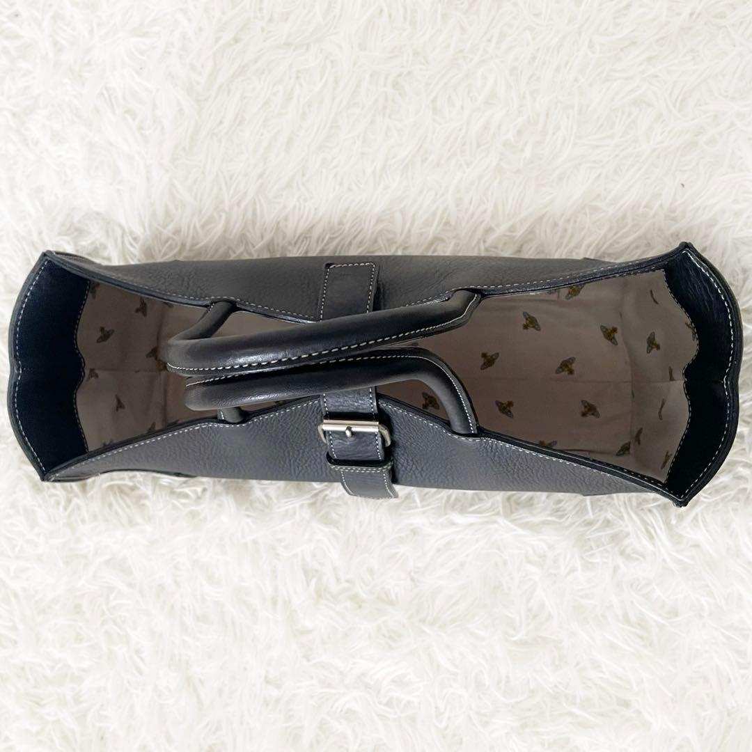 美品✨️Vivienne Westwood 本革 スクエア型 ハンドバッグ オーブ