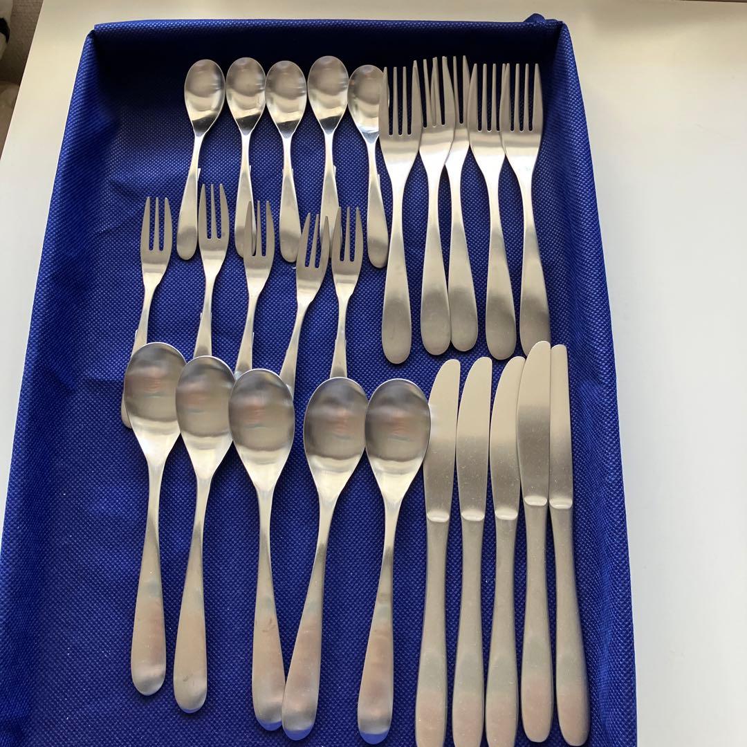 燕100本 ナイフ スプーン大小 フォーク大小 各20