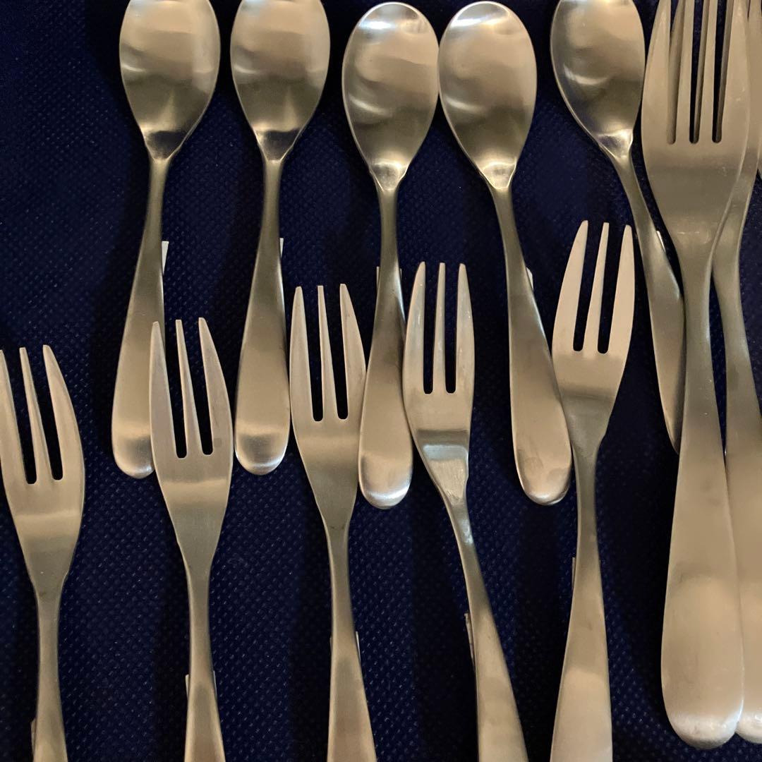 燕100本 ナイフ スプーン大小 フォーク大小 各20