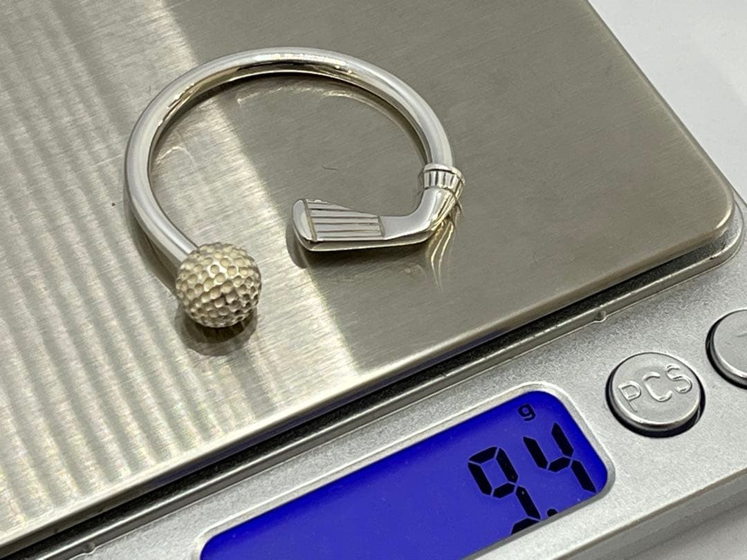 h694 美品　ティファニー　ゴルフ　キーリング　キーホルダー　チャーム　925