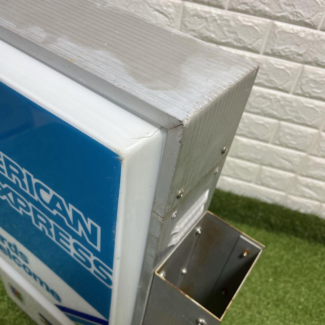 入手困難 平成レトロ アメリカンエキスプレス 看板照明 ライト アンティーク