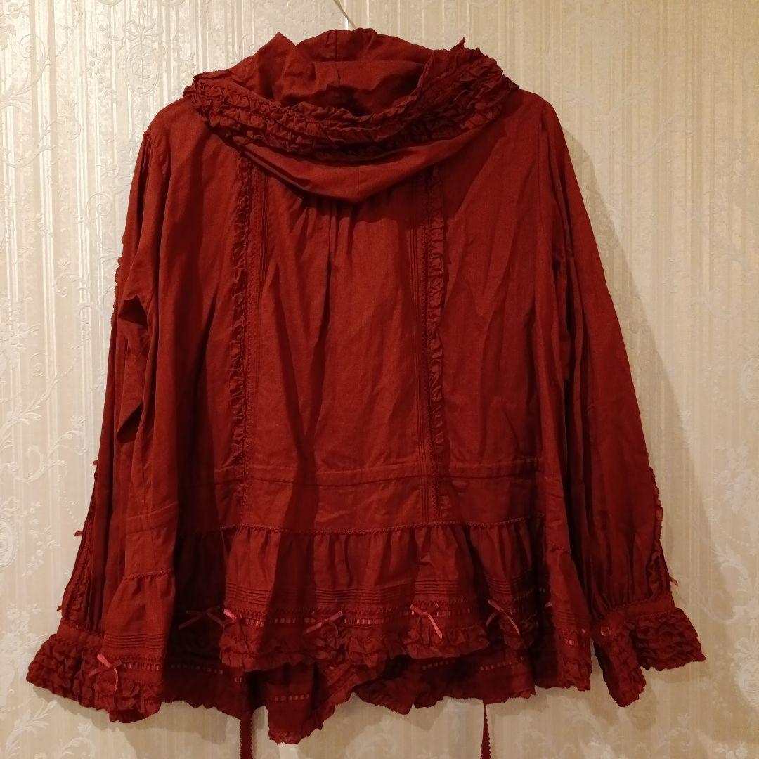 ピンクハウス　オーバーブラウス　赤