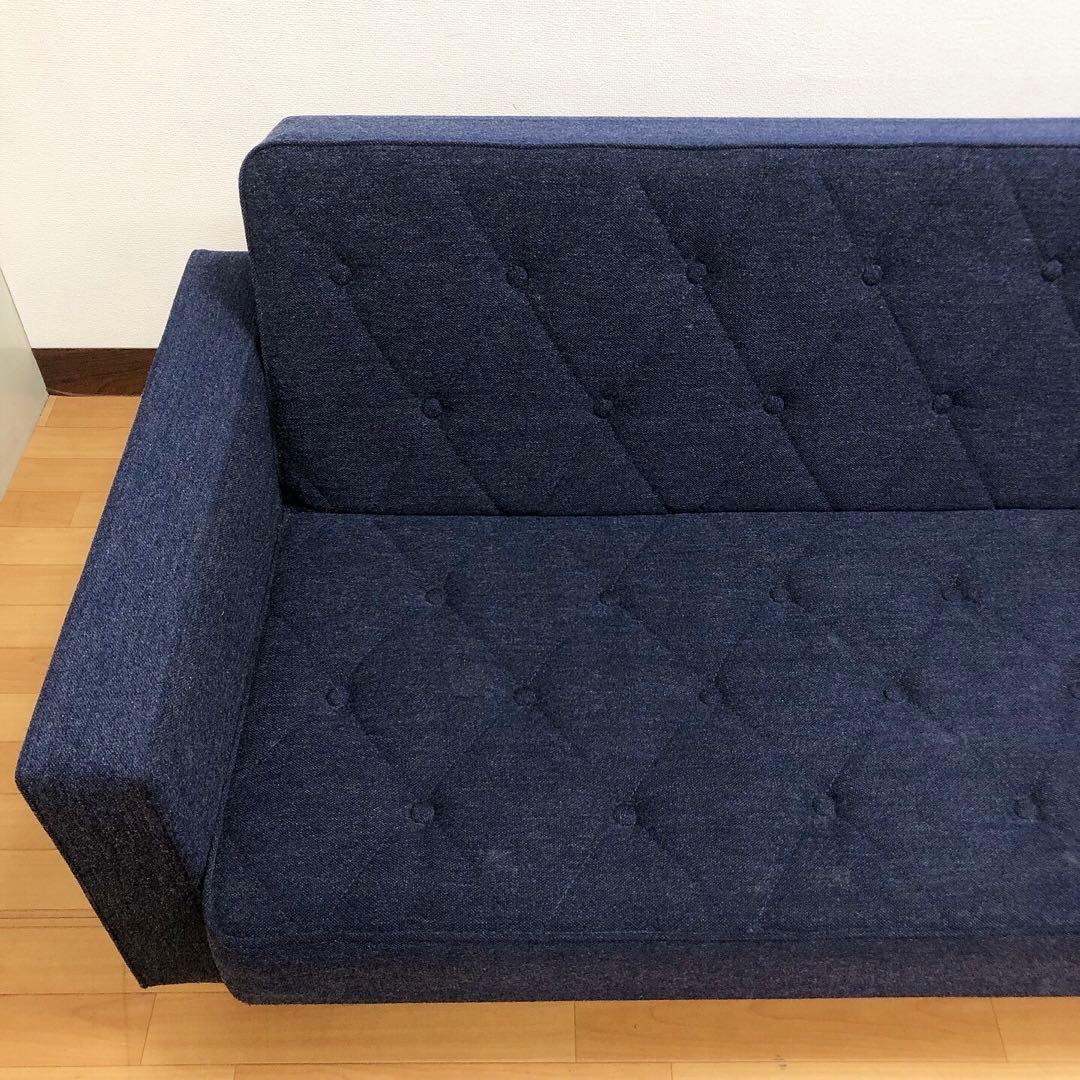 karimoku カリモク60 スリーピングソファ ソファベッド タープブルー