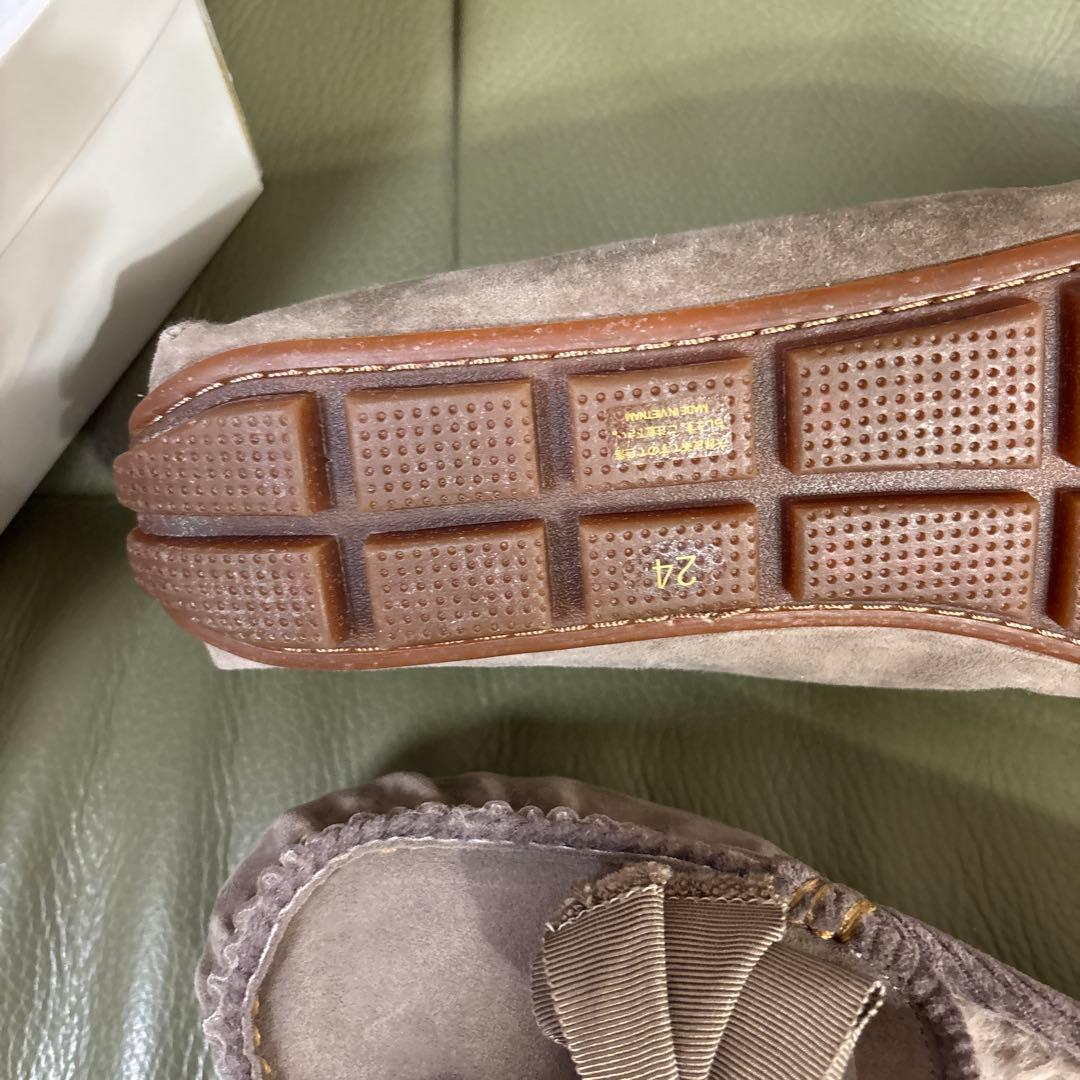 新品未使用完売色ランバンオンブルーモカシン24cm