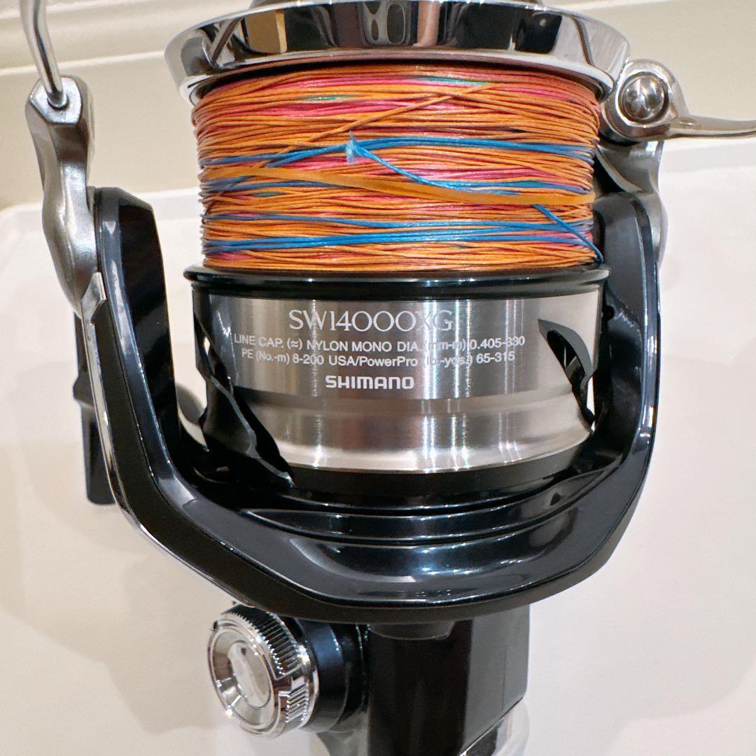 シマノ 21 ツインパワー SW 14000XG スピニングリール+ 5号ライン