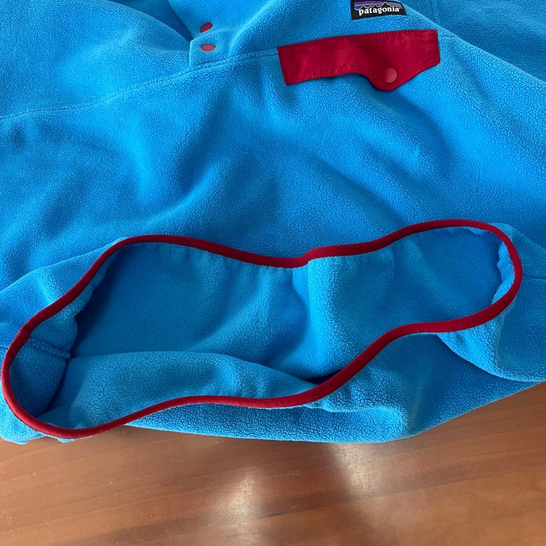 ★Patagonia　シンチラ　スナップt　Lサイズ　ターコイズブルー×レッド