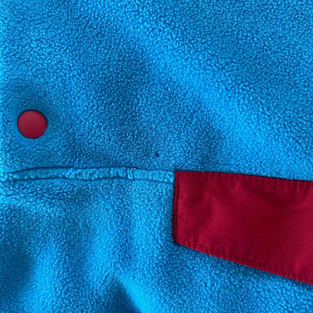 ★Patagonia　シンチラ　スナップt　Lサイズ　ターコイズブルー×レッド