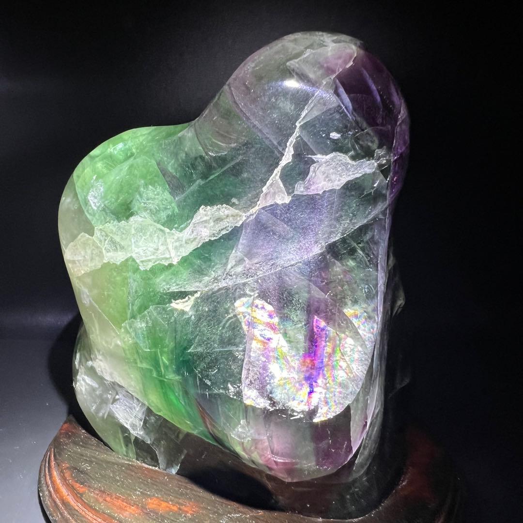 ✳️超綺麗✨極上の逸品✨神秘的な芸術品‼️✨マルチカラー フローライト 原石 天然石