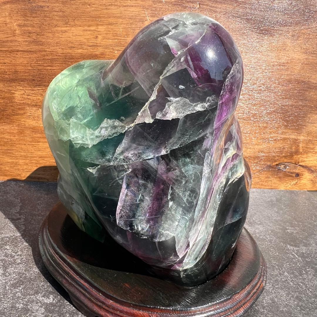 ✳️超綺麗✨極上の逸品✨神秘的な芸術品‼️✨マルチカラー フローライト 原石 天然石