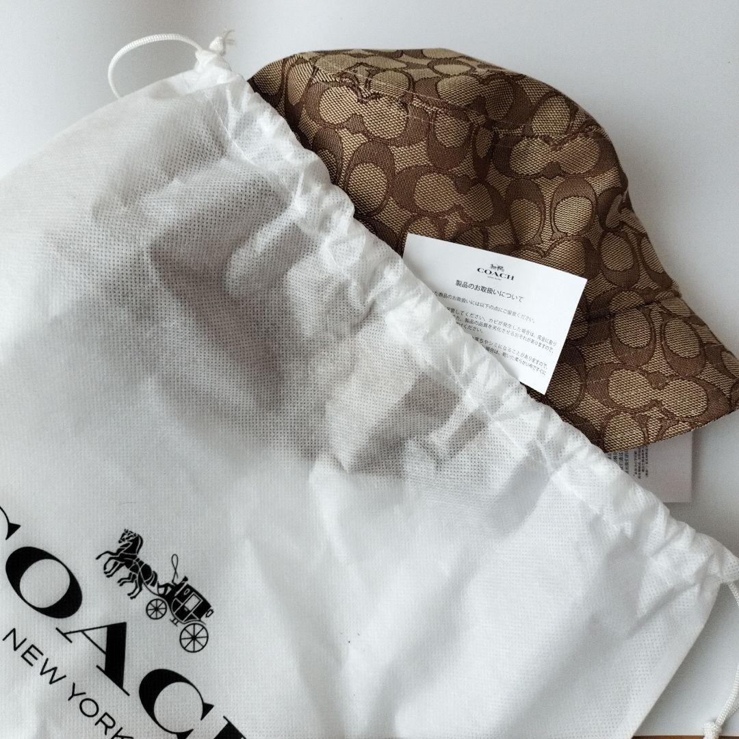 ゆみみん様☆新品未使用タグ付き☆COACH バケットハット ブラウン キャンバス