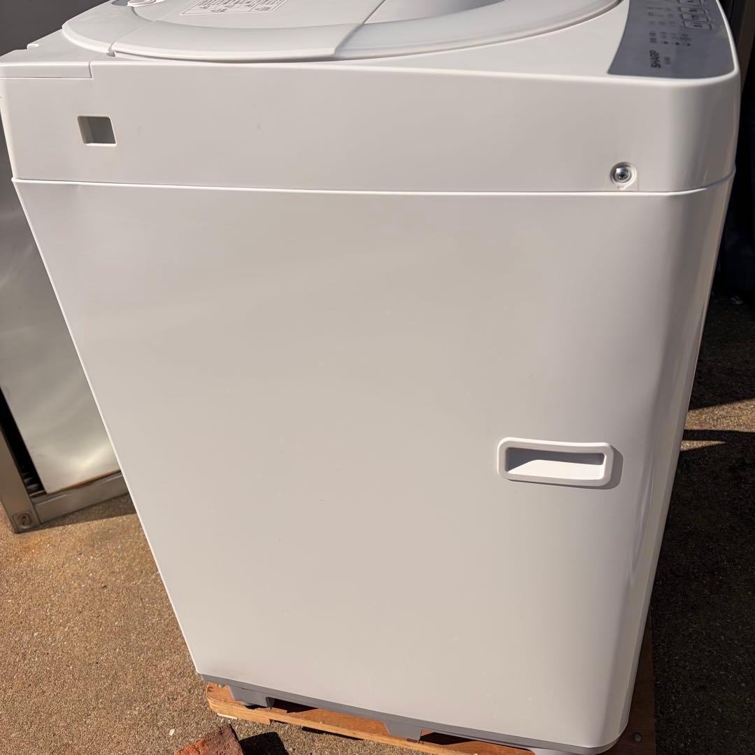 美品　25年製　SHARP 洗濯機　6kg ES-GE6J 単身　一人暮らし
