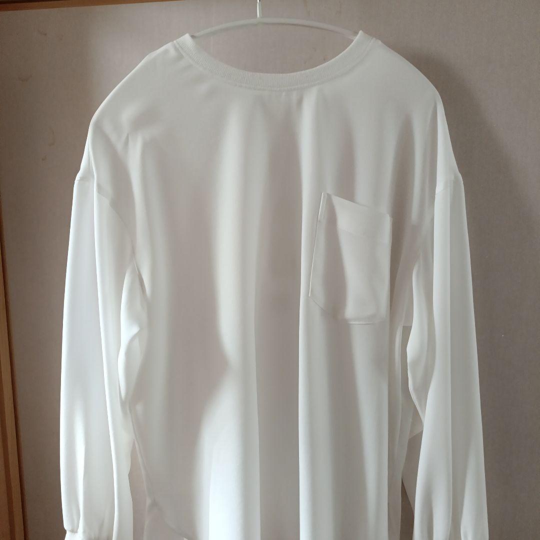 Moomin★新品 リブドロワ ジョーゼットポケットブラウス