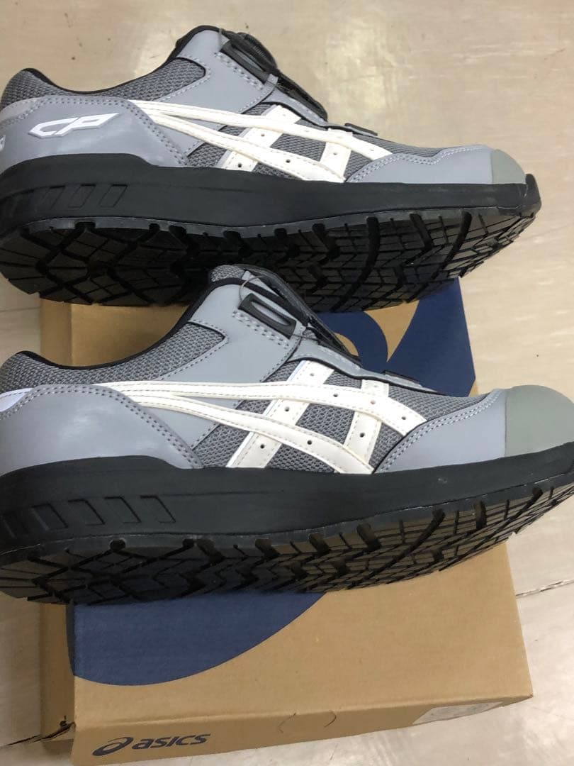 ASICS CP 安全靴 25.5cm グレー/ホワイト