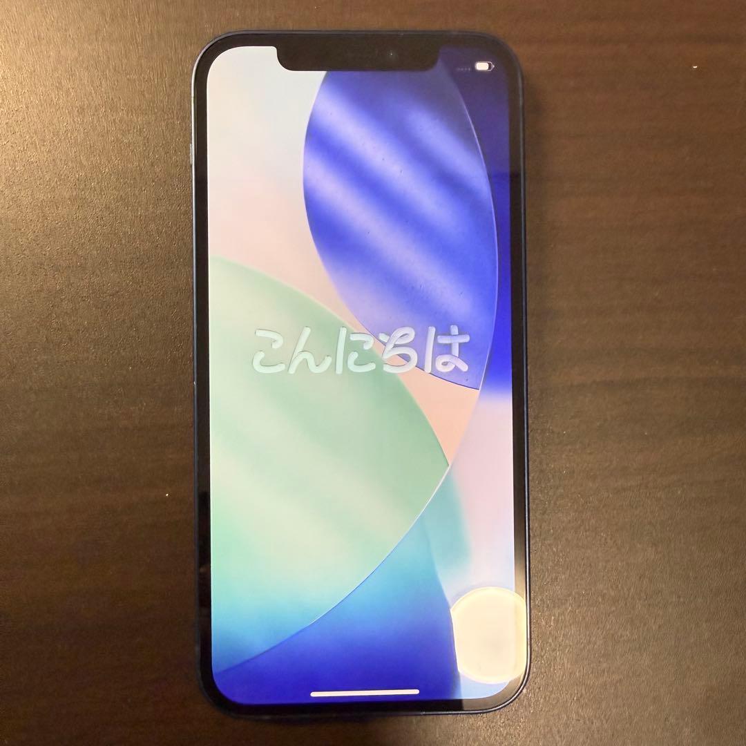 iPhone12 64GB ブルー 化粧箱　ケーブル　おまけ付き