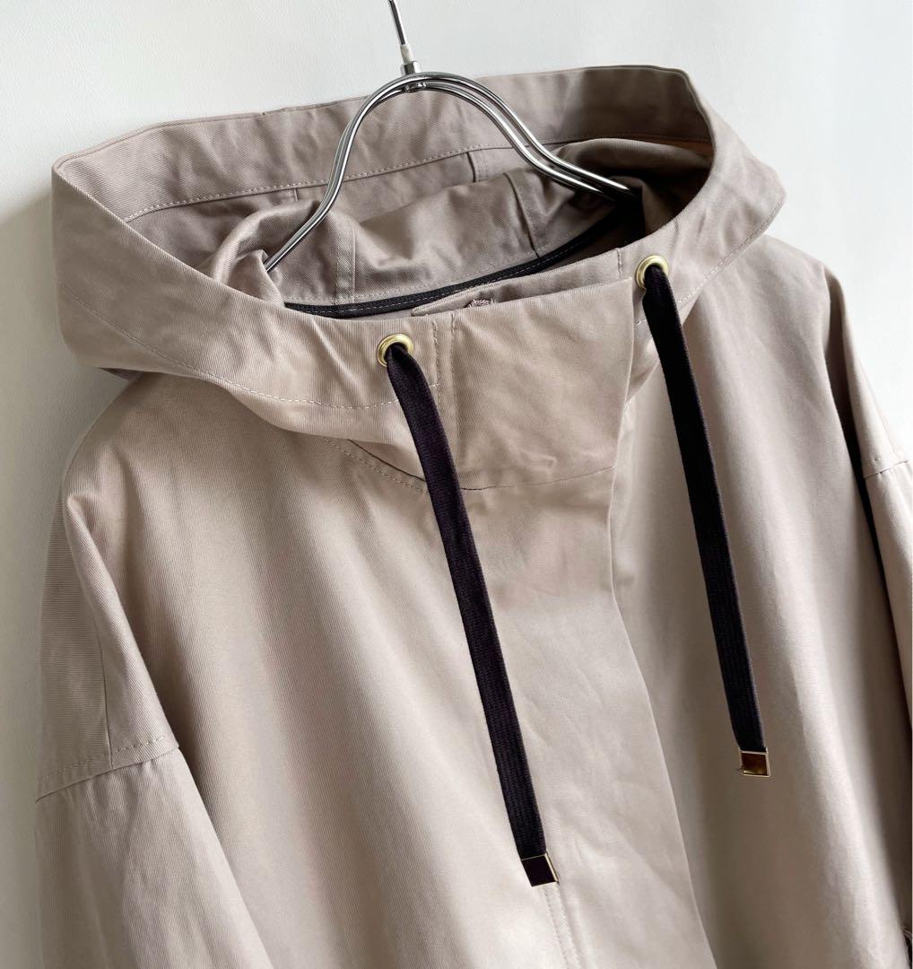 美品✨ドレステリア　23SS 洗える　ショートモッズコート　綿　38 ベージュ