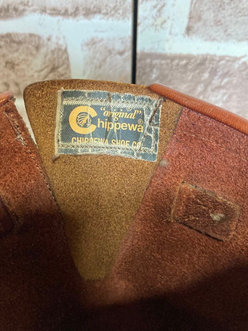 Chippewa黒タグエンジニアブーツコードバン赤茶バーガンディー10E