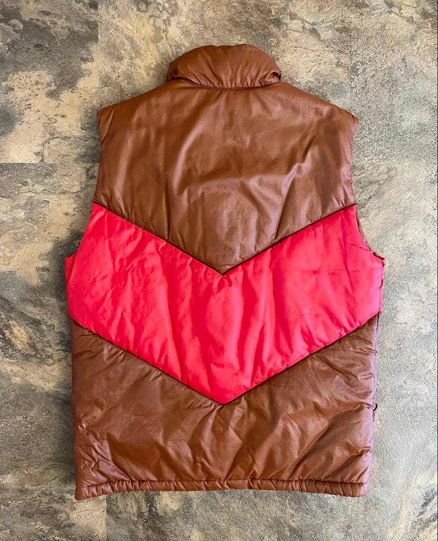70〜80s THE NORTH FACE ノースフェイス 茶タグ ダウンベスト